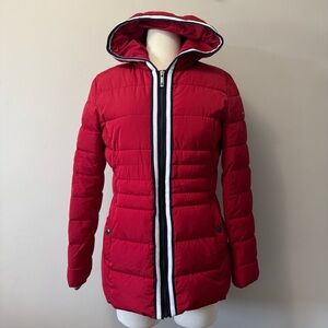 Tommy Hilfiger Red Puffer Jacket Small